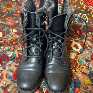 Steve Madden Lace-Up Combat Boots
